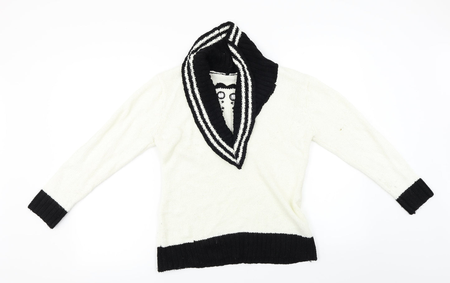 Roman Originals  Womens Ivory   Pullover Jumper Size S