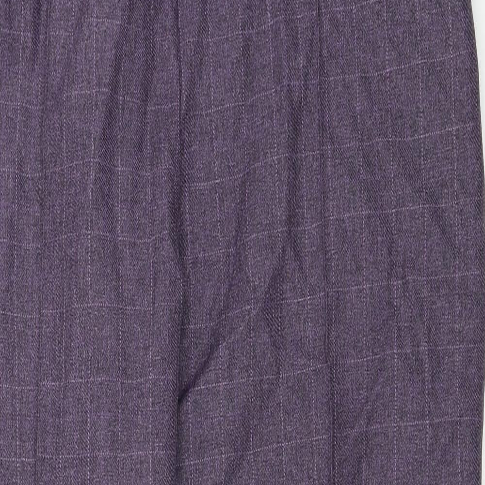 Preworn  Womens Purple   Trousers  Size 32 in L27 in