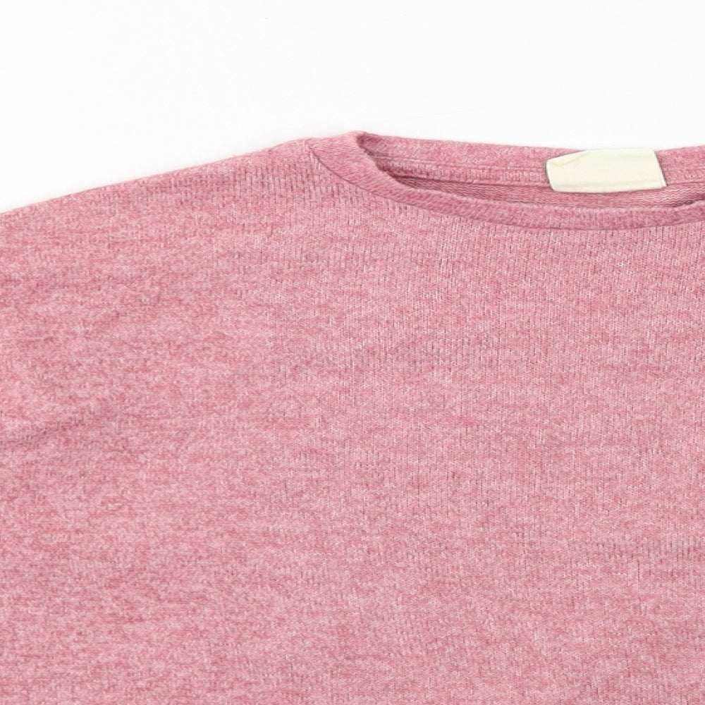 Zara  Girls Pink   Pullover Jumper Size 7 Years