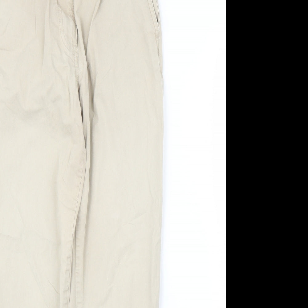 Papaya Womens Beige   Capri Trousers Size 8 L25 in