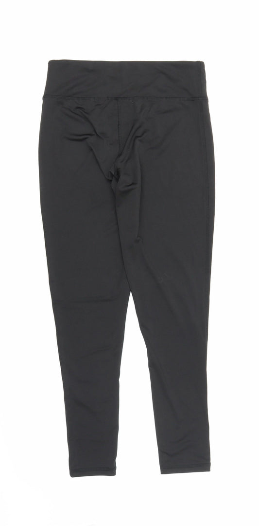 Studio Womens Black   Capri Leggings Size 8 L23 in