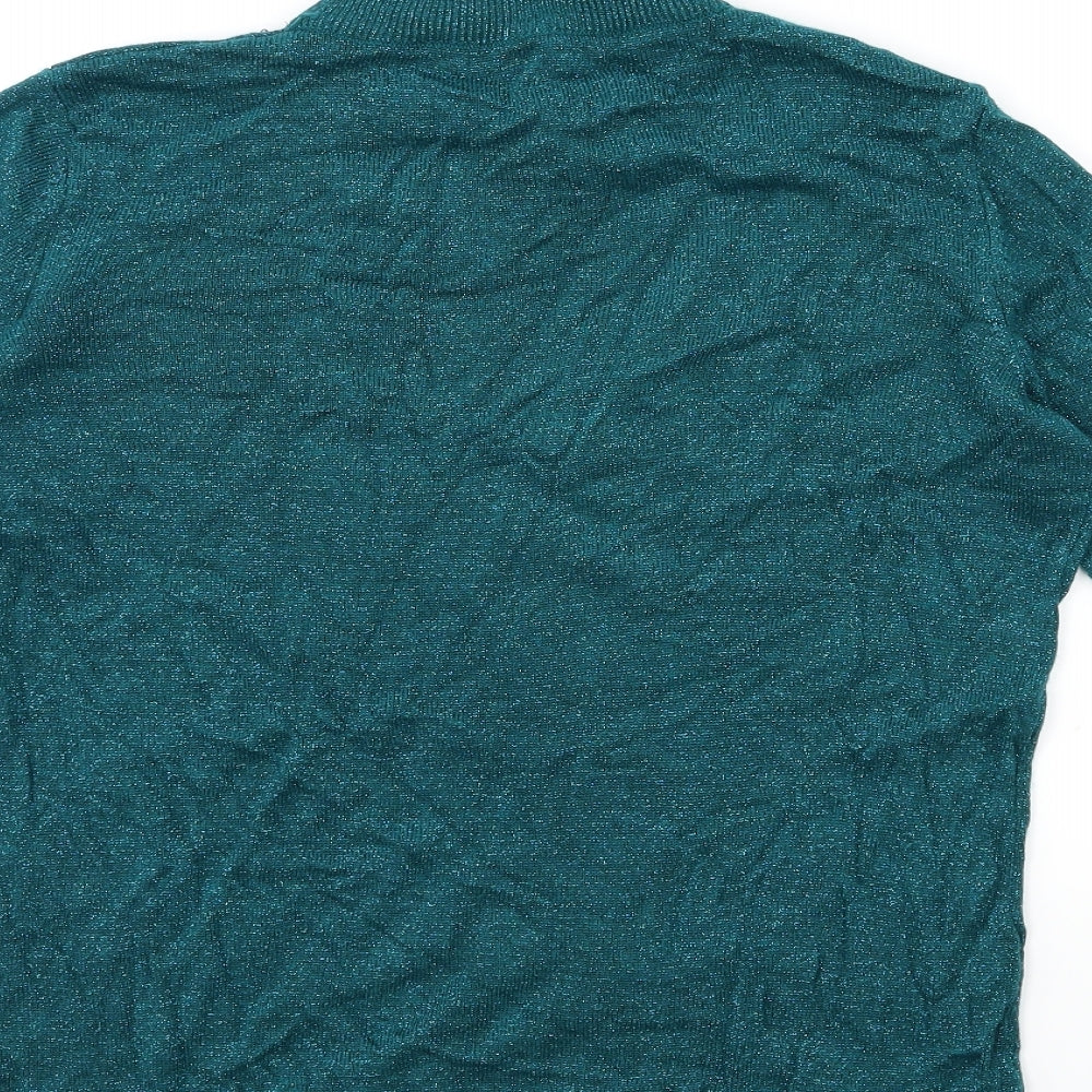 Bonmarché Womens Green  Knit Pullover Jumper Size XS