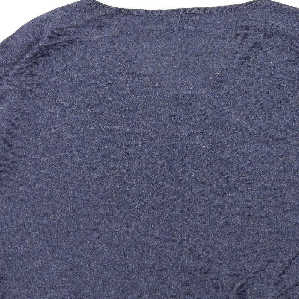 M&Co Womens Blue  Knit Pullover Jumper Size 10