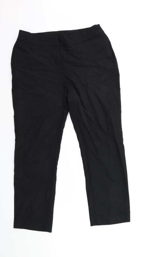 Preworn Womens Black   Trousers  Size 10 L25 in