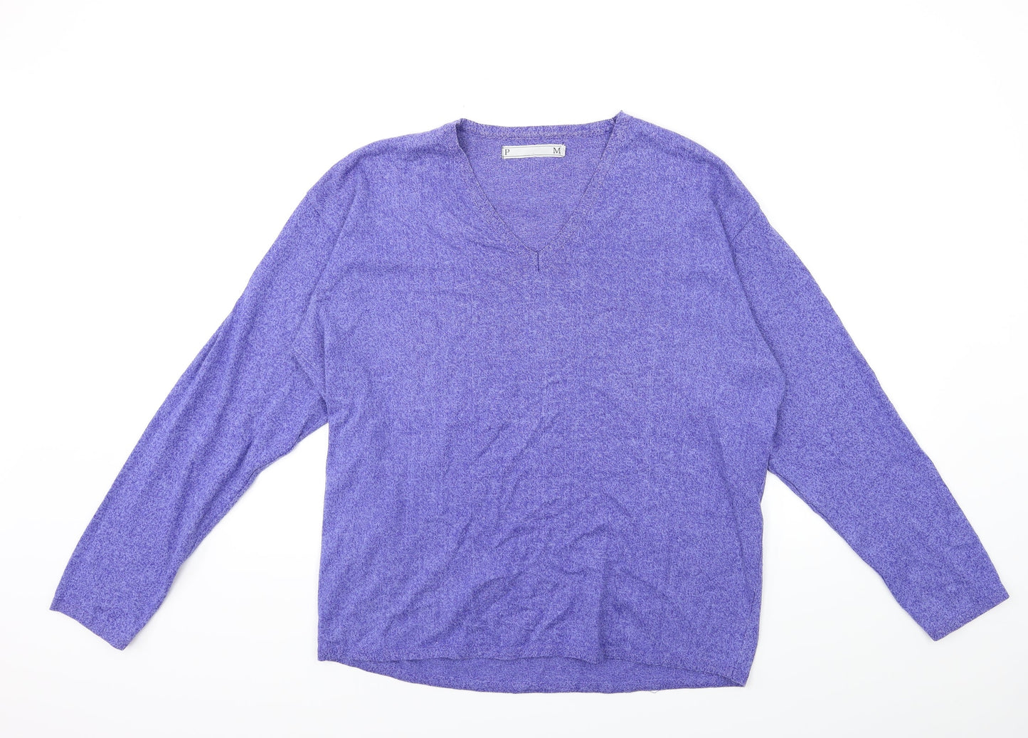 p m Womens Purple  Knit Pullover Jumper Size S