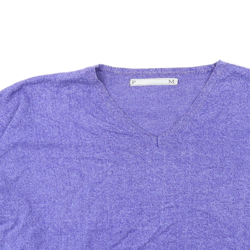p m Womens Purple  Knit Pullover Jumper Size S