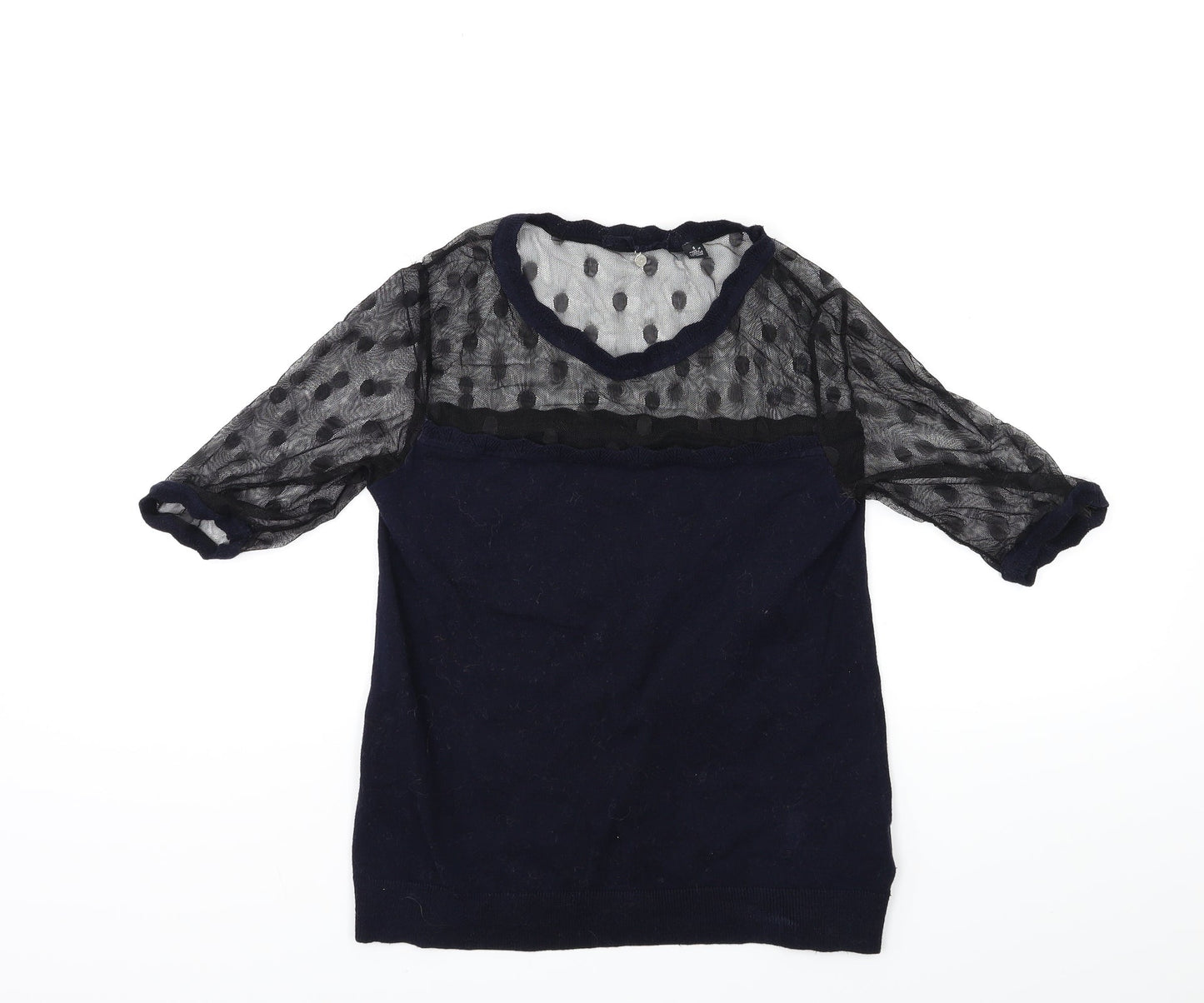 Preworn Womens Blue  Knit Pullover Jumper Size S