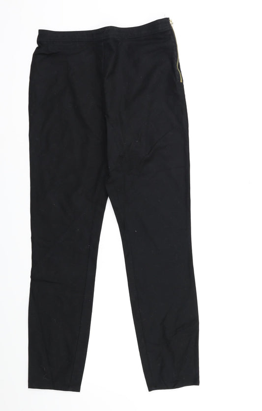 River Island Womens Black   Snow Pants Trousers Size 12 L28 in