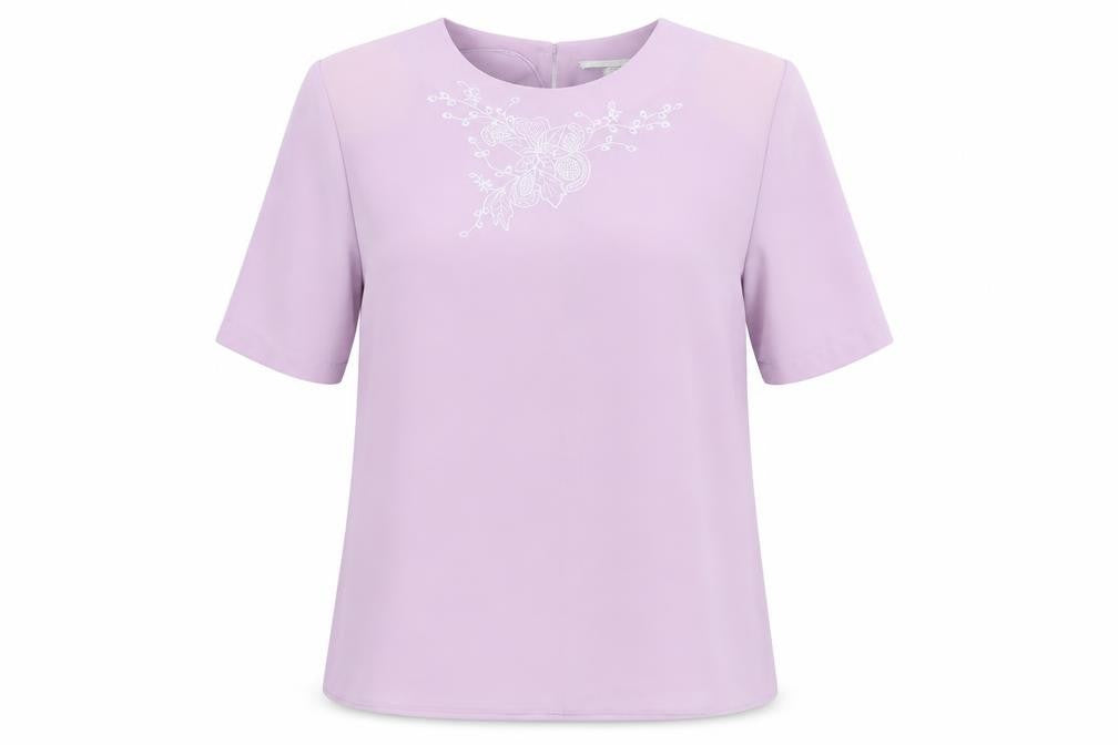 Preworn Womens Purple   Basic Blouse Size 14
