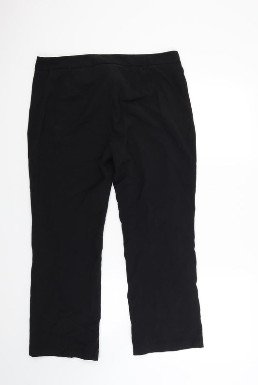 Marks and Spencer Womens Black   Trousers  Size 14 L23 in