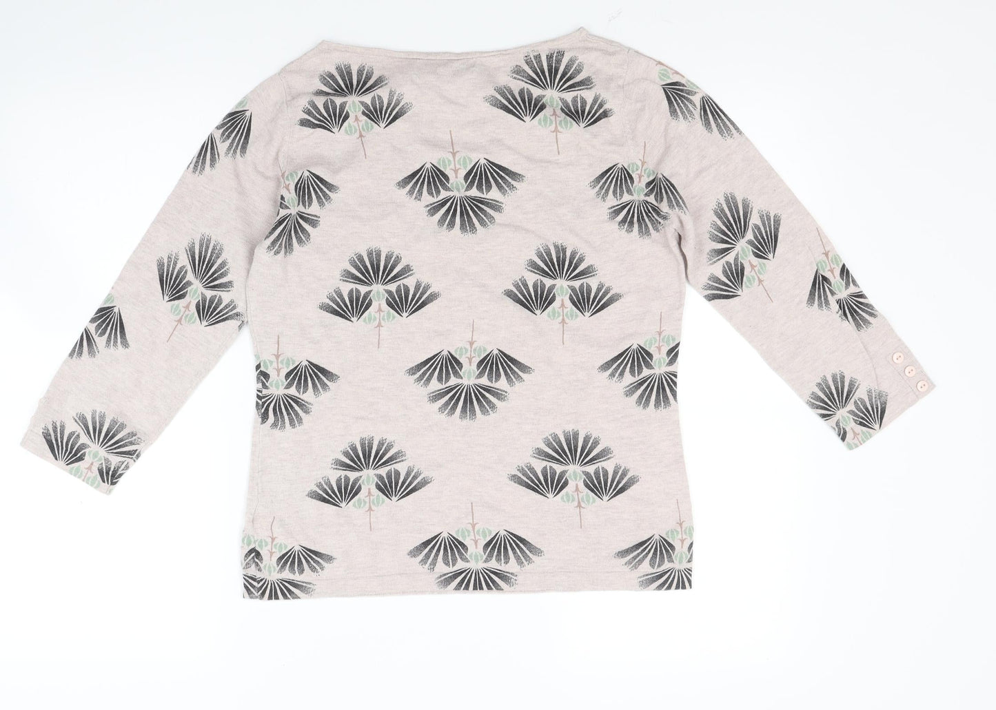NEXT Womens Beige Floral  Pullover Jumper Size 12