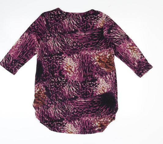 Klass Womens Purple  Knit Pullover Jumper Size L