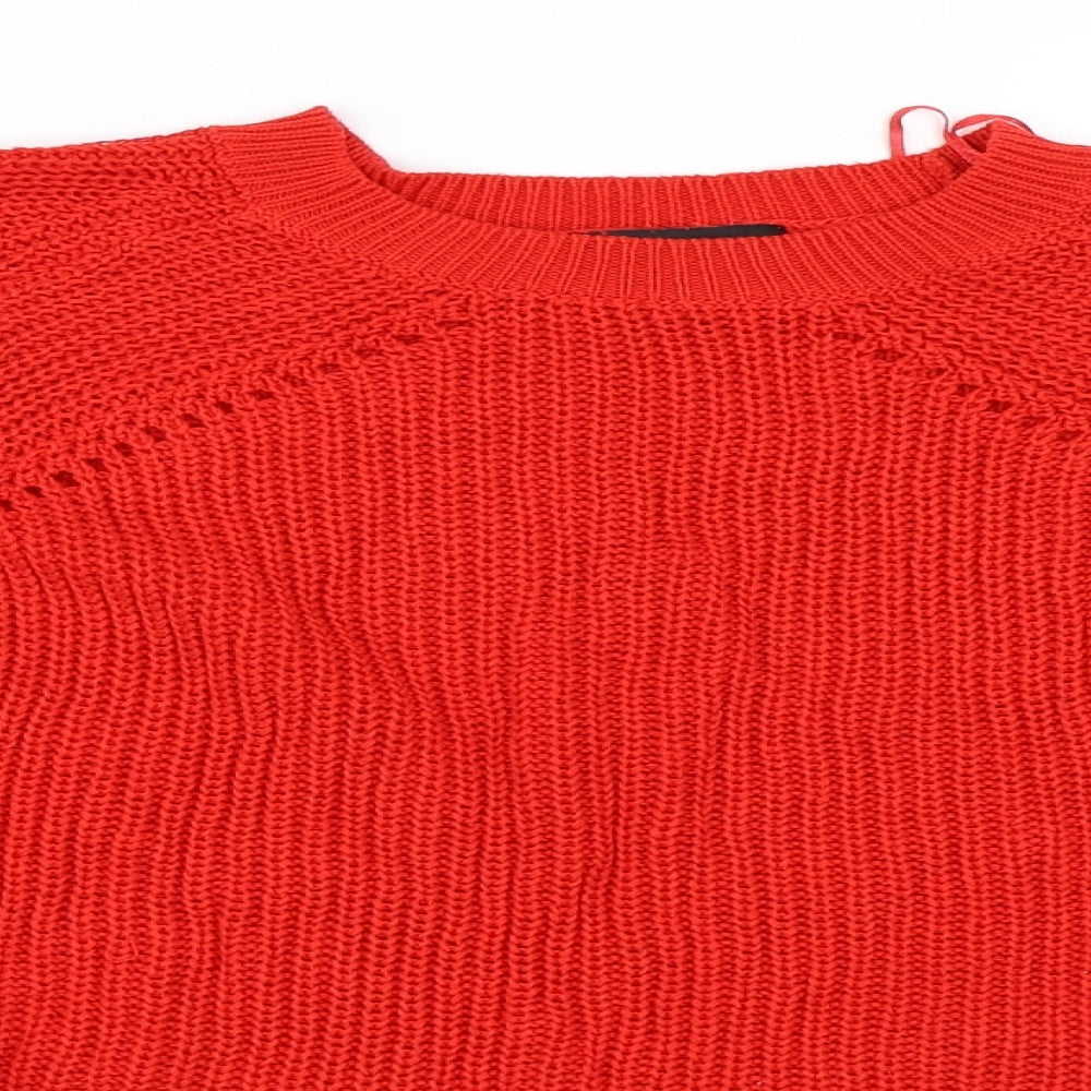 New Look Womens Red   Pullover Jumper Size M