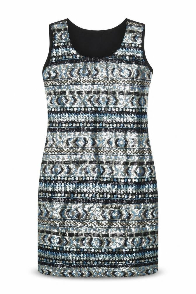 Maia Hemera Womens Black Geometric  Mini  Size M