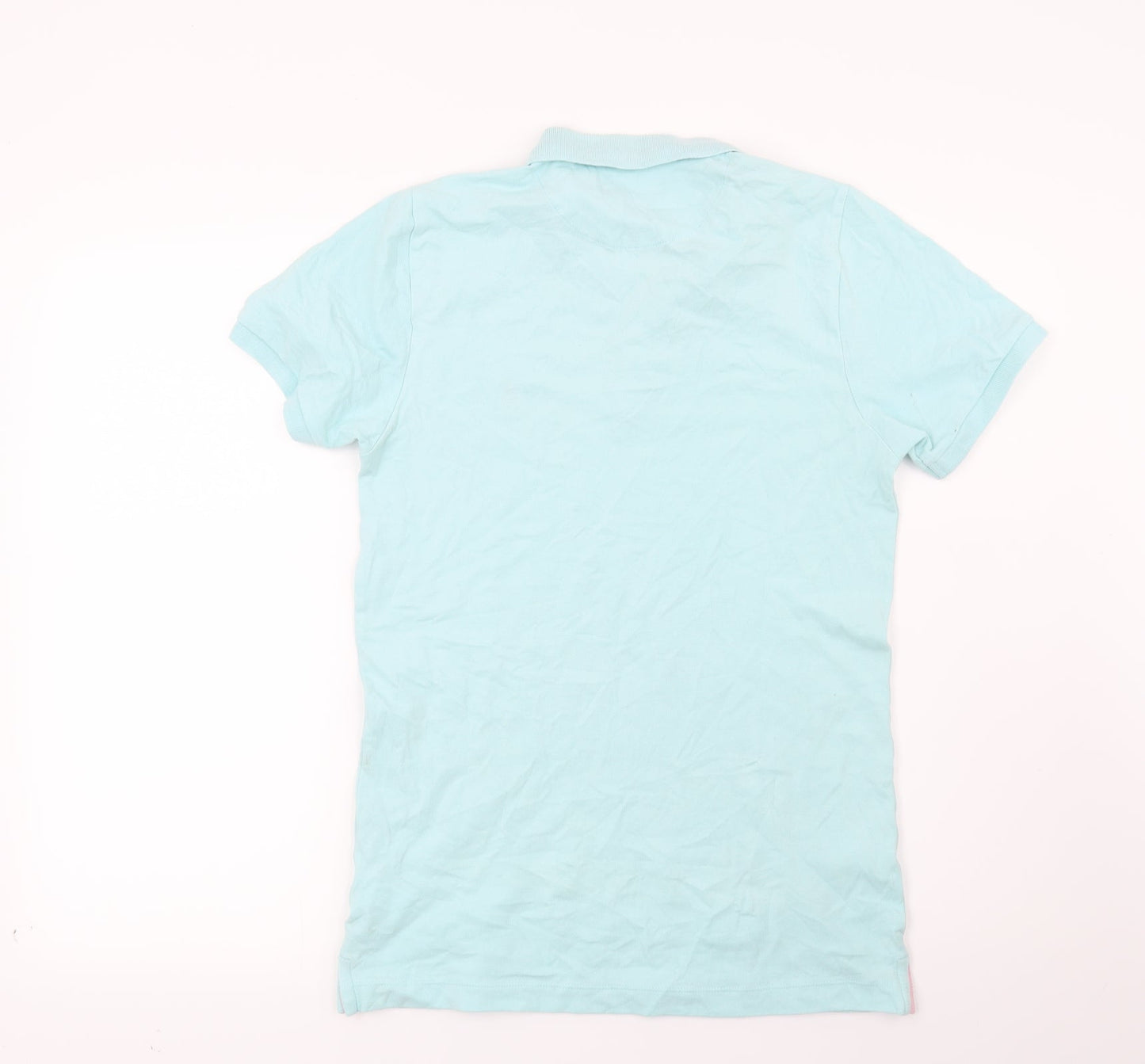 Easy Mens Blue    Polo Size S  - Pineapple
