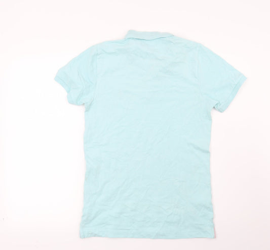 Easy Mens Blue    Polo Size S  - Pineapple