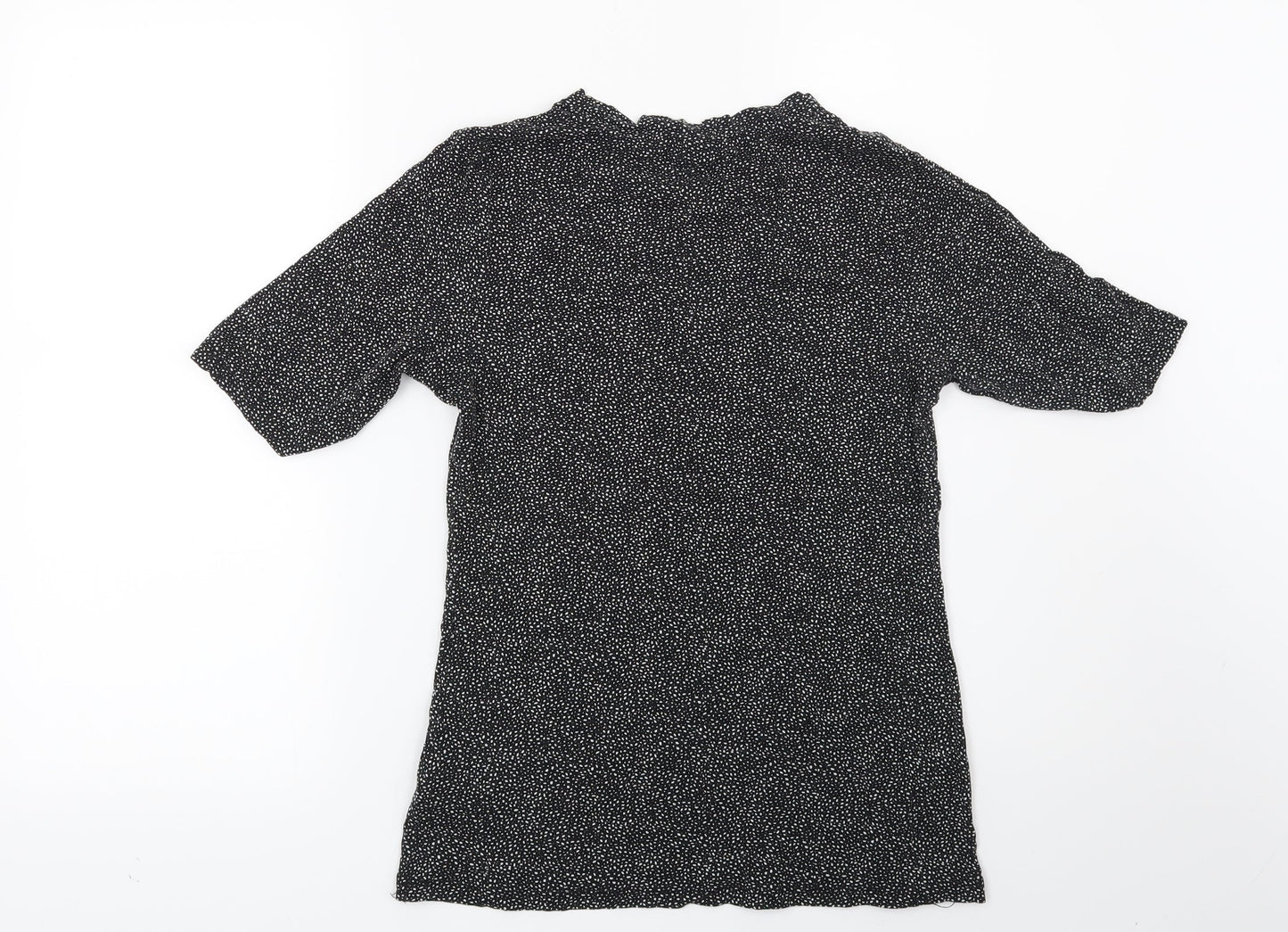 H&M Womens Black Geometric  Basic T-Shirt Size S