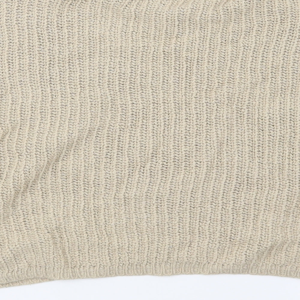 Boohoo Womens Beige   Pullover Jumper Size S