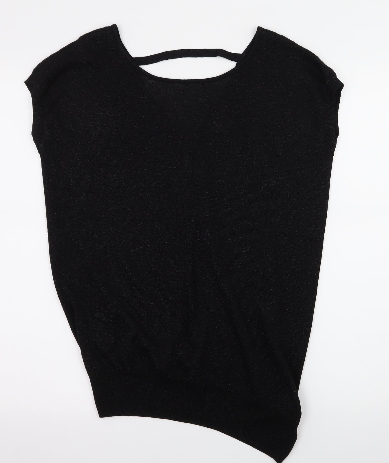 NEXT Womens Black  Knit Pullover Jumper Size 12  - cut out back