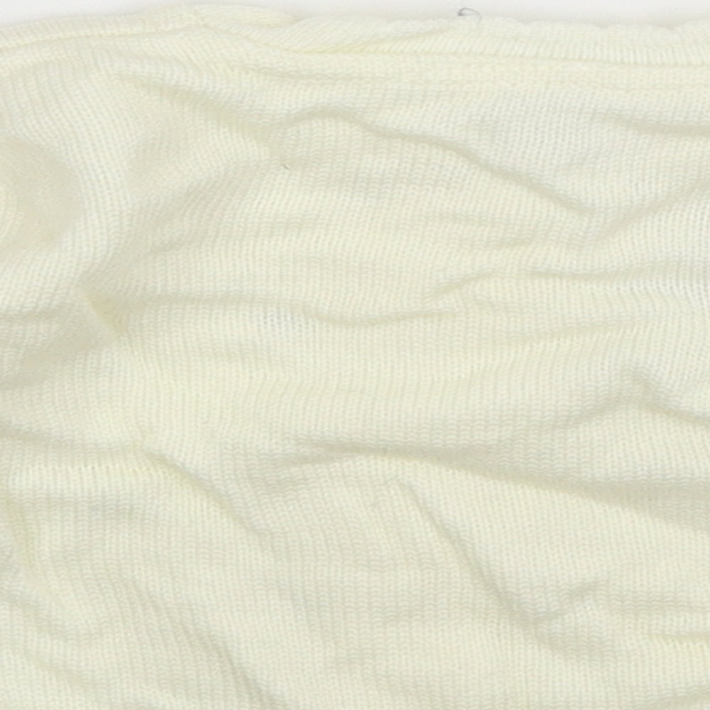 Debenhams Baby White  Knit Cardigan Jumper Size 3-6 Months