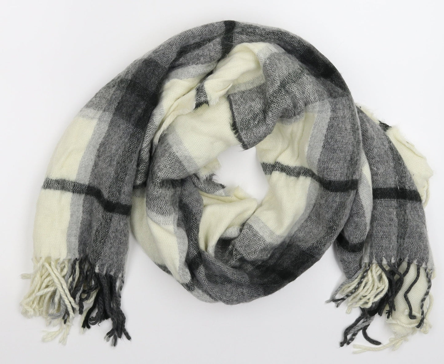 Accessorize Womens Multicoloured Check Knit  Scarf