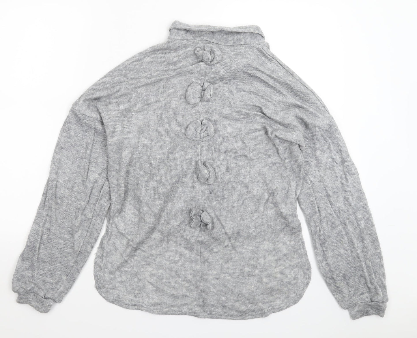 Preworn Womens Grey  Knit Pullover Jumper Size S