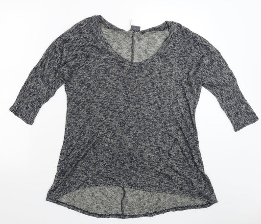 Sparkle & Fade Womens Blue  Knit Pullover Jumper Size S