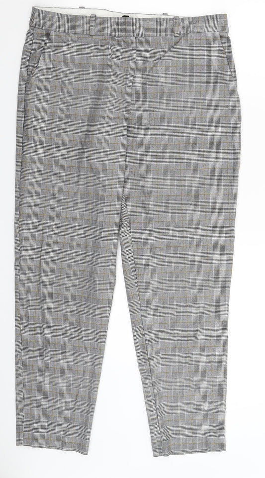 Preworn Womens Multicoloured Check  Trousers  Size 32 in L26 in