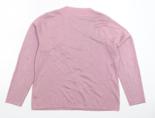 Damart Womens Pink  Knit Pullover Jumper Size 20
