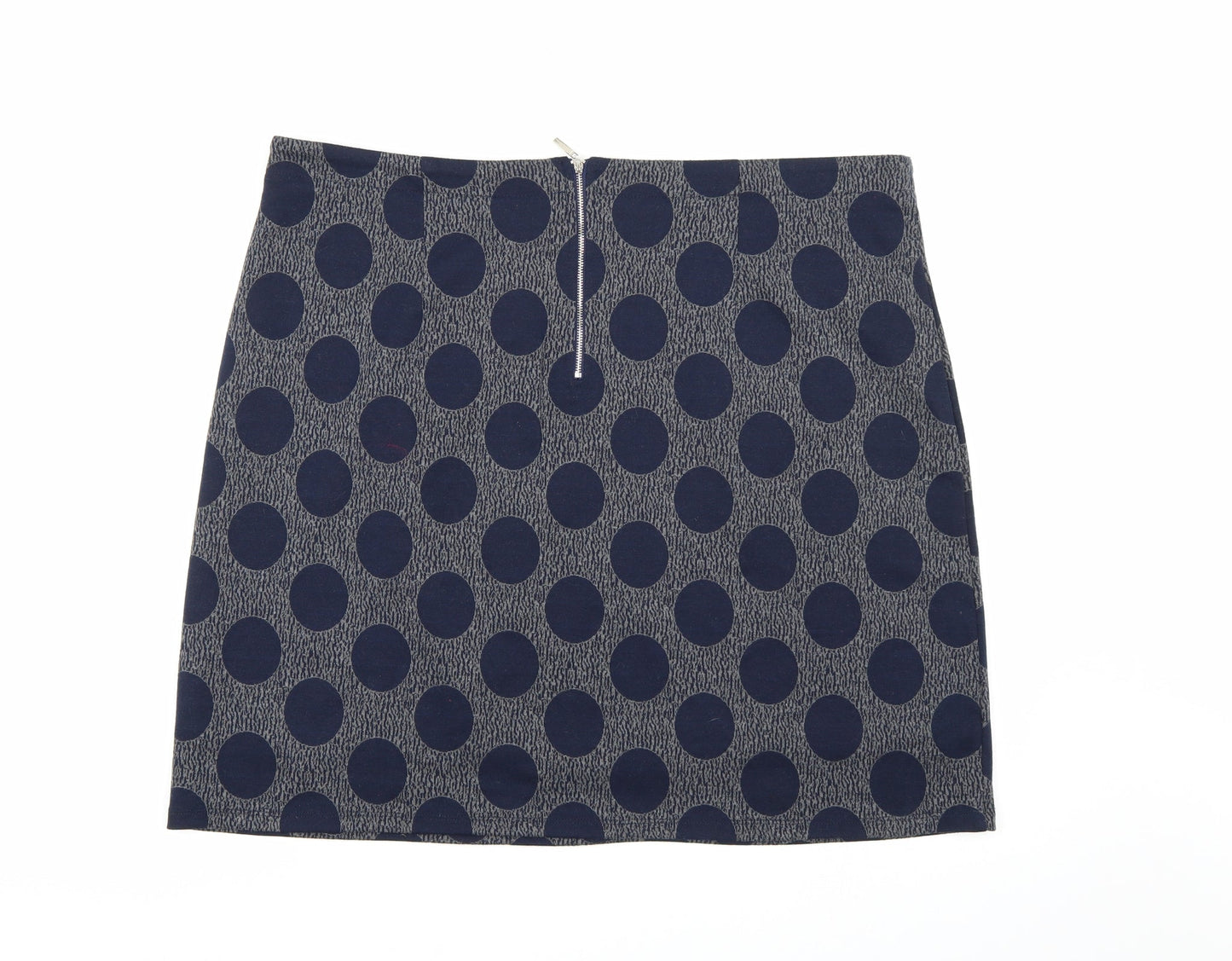 Mitzy Womens Blue Polka Dot  A-Line Skirt Size 20