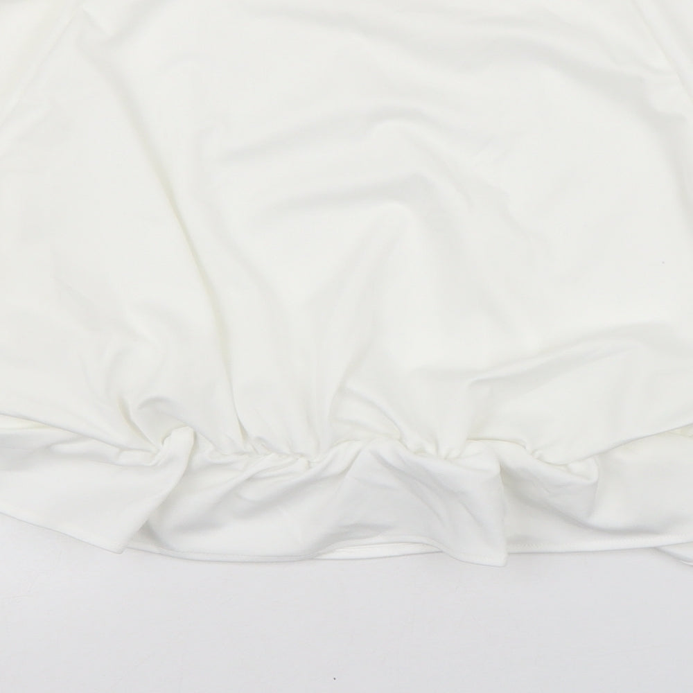 Preworn Womens White   Basic Blouse Size S