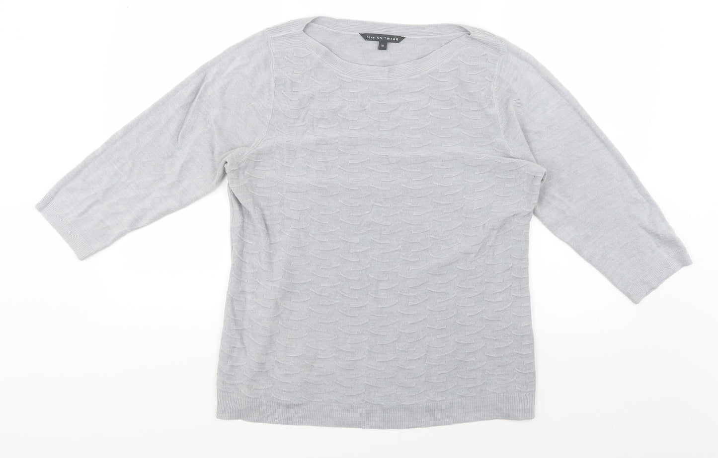 Bonmarché Womens Grey   Pullover Jumper Size 18