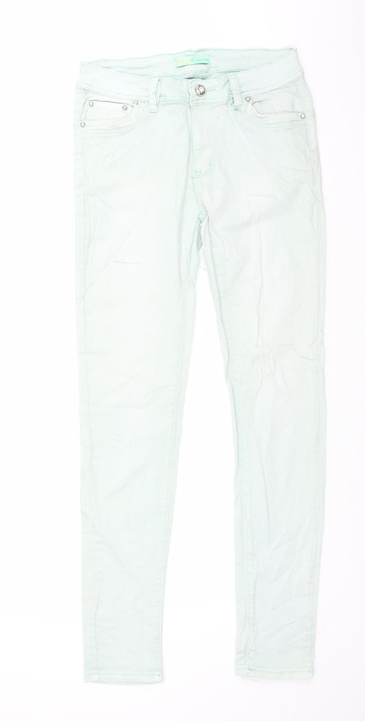 Monday Womens Green  Denim Straight Jeans Size 29 in L29 in