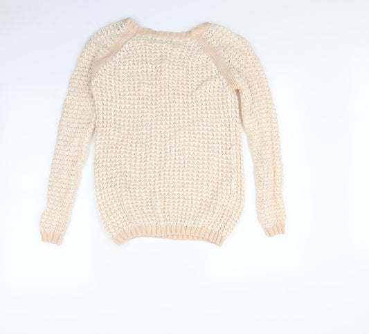 Republic Womens Orange   Pullover Jumper Size 8