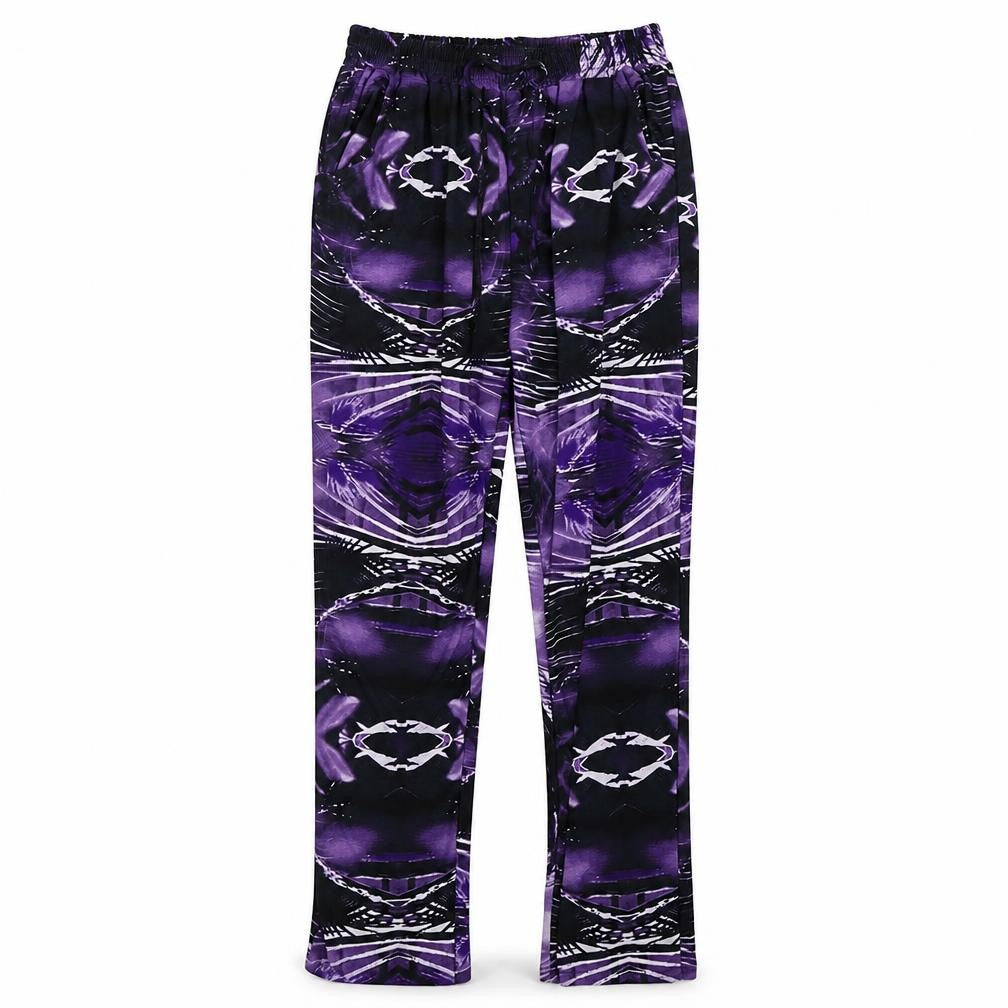 Preworn Womens Purple Geometric  Trousers  Size 26 in L30 in