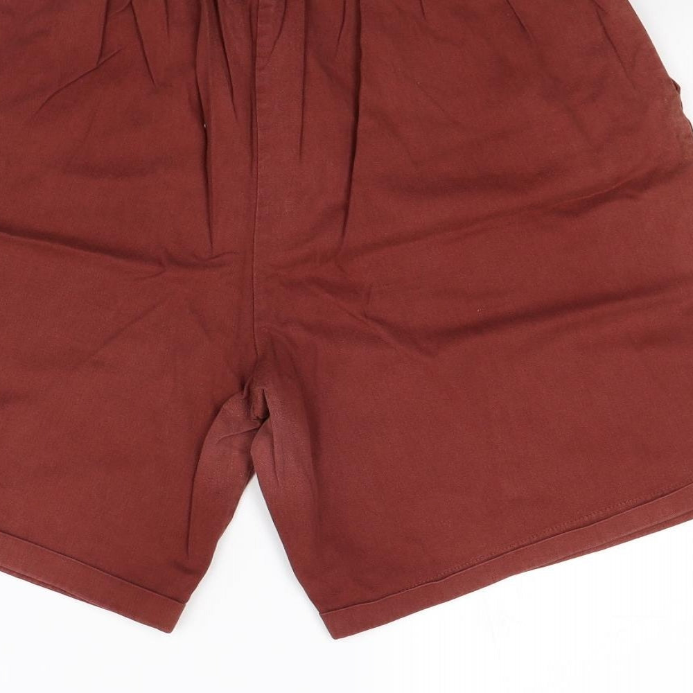 FX  Womens Red   Paperbag Shorts Size 16