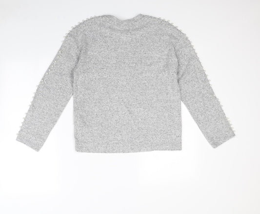 H&M Womens Grey   Pullover Jumper Size M