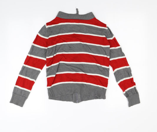 Preworn Boys Multicoloured Striped  Jacket  Size 12 Years