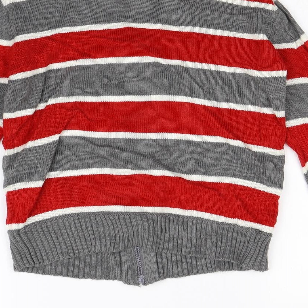 Preworn Boys Multicoloured Striped  Jacket  Size 12 Years