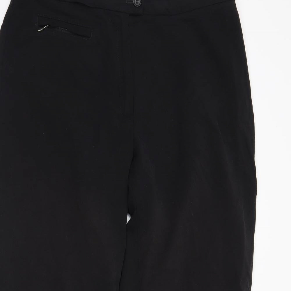 M&S Womens Black   Trousers  Size 14 L26 in