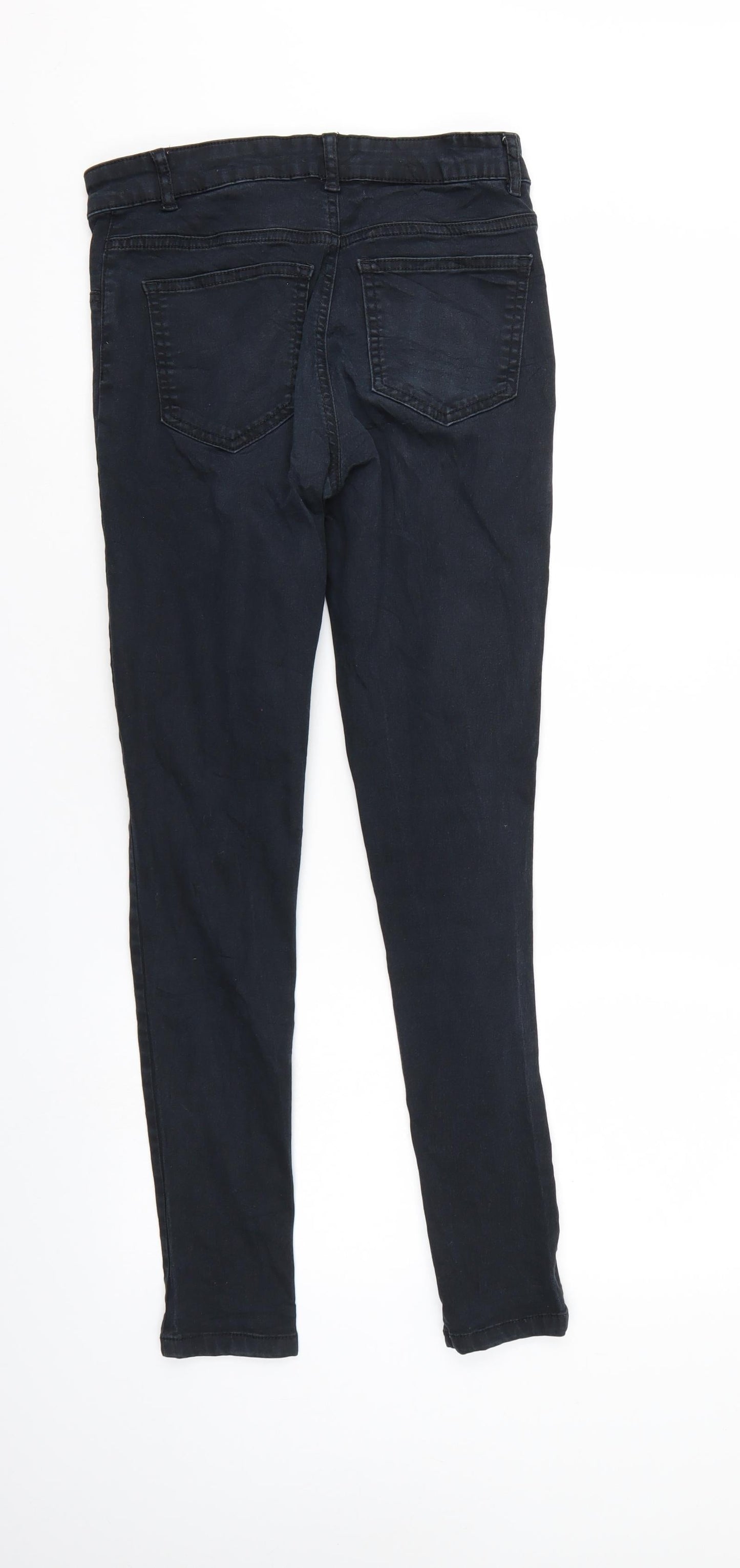 Preworn Womens Black  Denim Skinny Jeans  L28 in