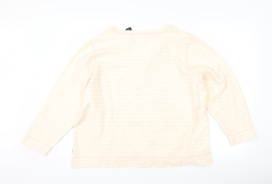 Crazy Horse Womens Pink Striped  Pullover Jumper Size M