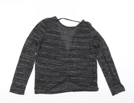 Glamorous Womens Grey   Pullover Jumper Size 8  - open back twist