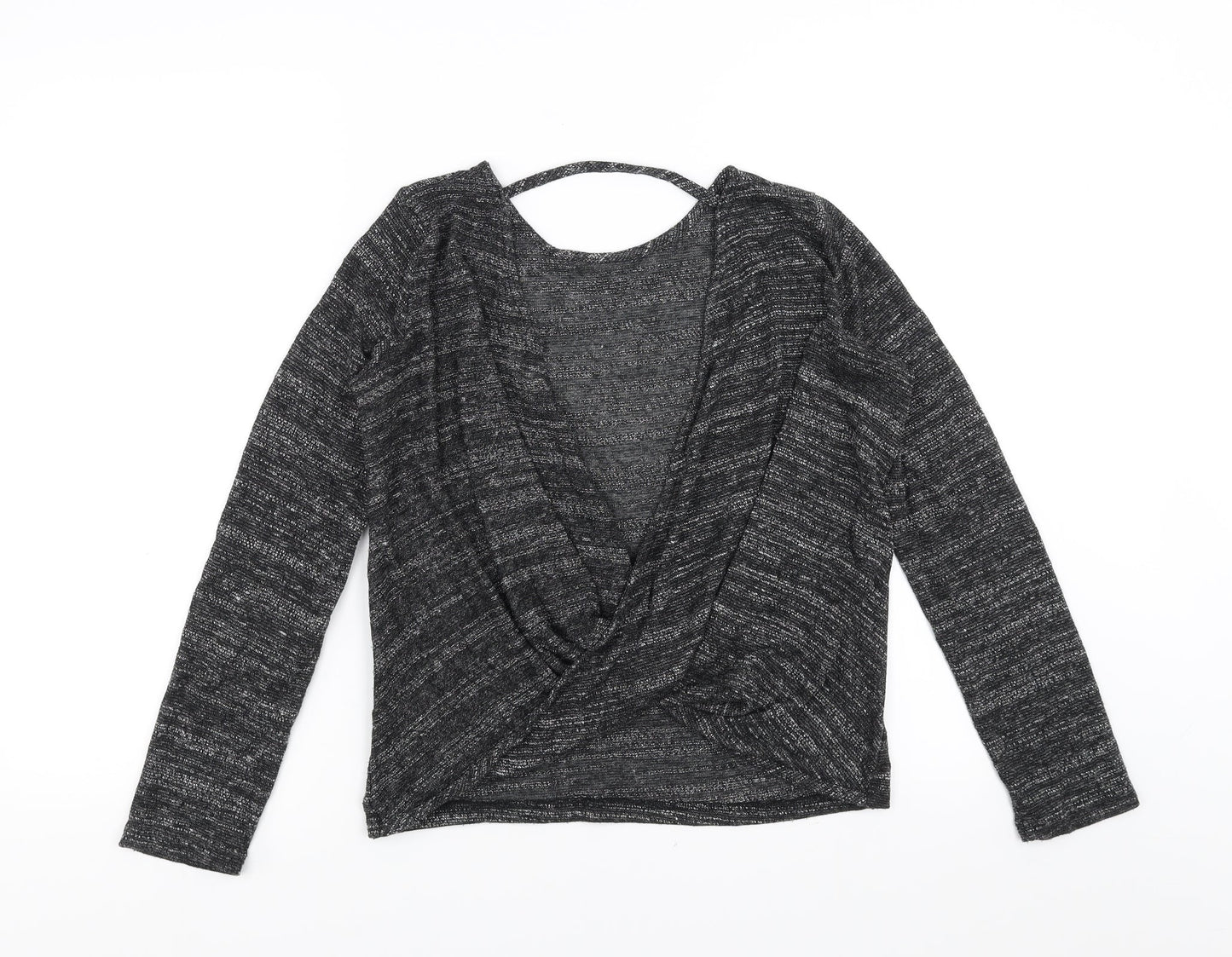 Glamorous Womens Grey   Pullover Jumper Size 8  - open back twist