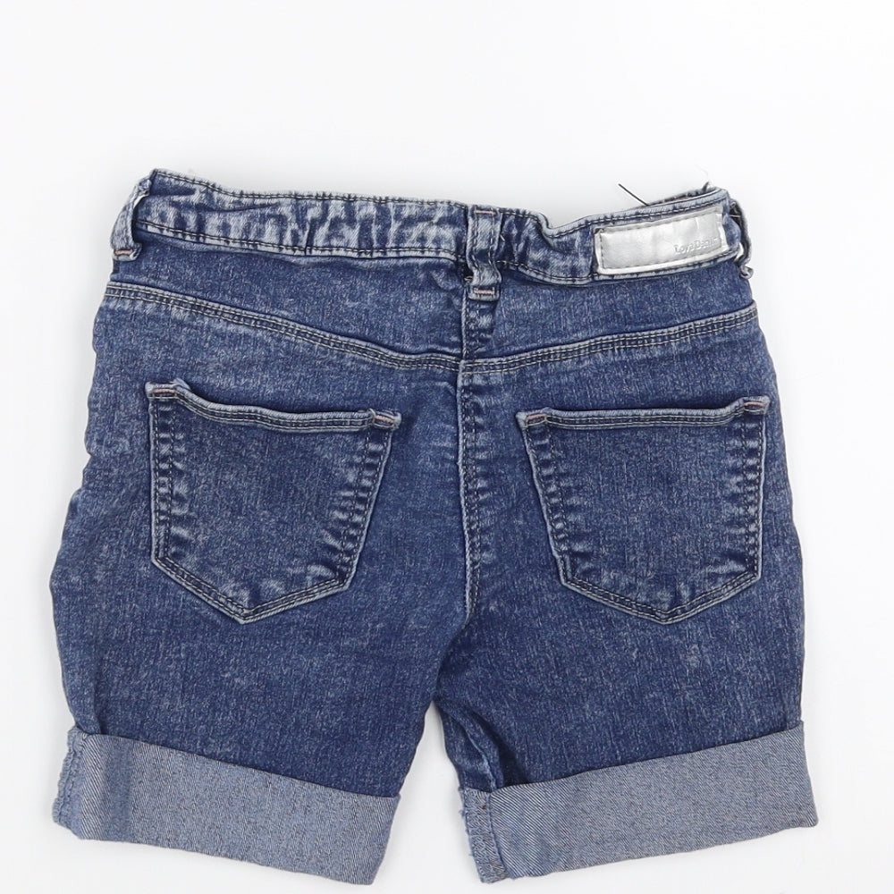 Matalan Girls Blue  Denim Bermuda Shorts Size 7 Years