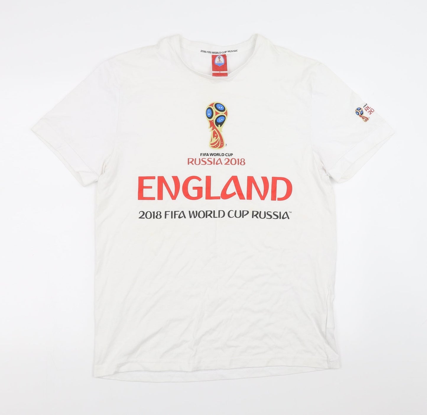 Fifa world cup Mens White    T-Shirt Size M  - world cup 2018