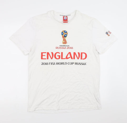 Fifa world cup Mens White    T-Shirt Size M  - world cup 2018