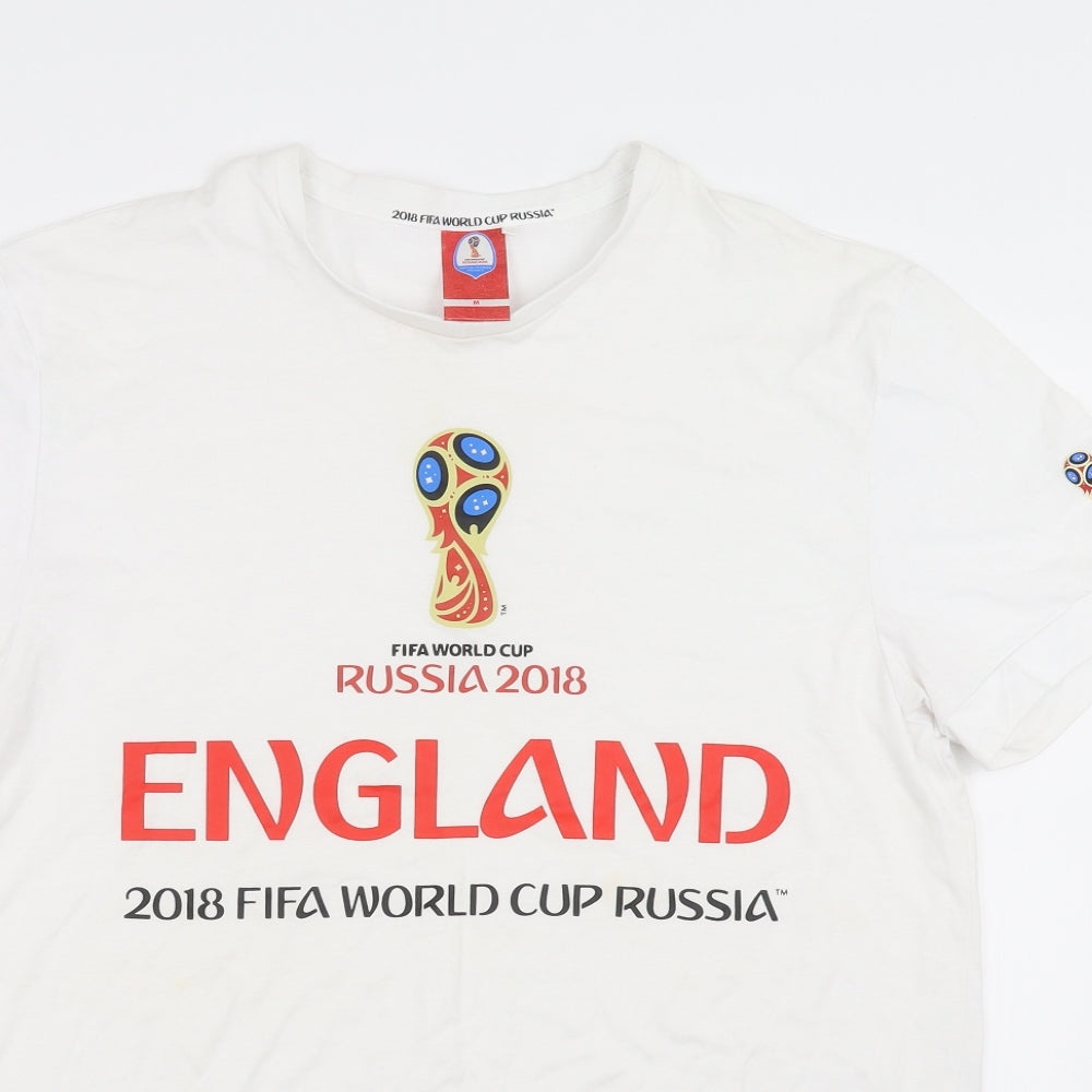 Fifa world cup Mens White    T-Shirt Size M  - world cup 2018