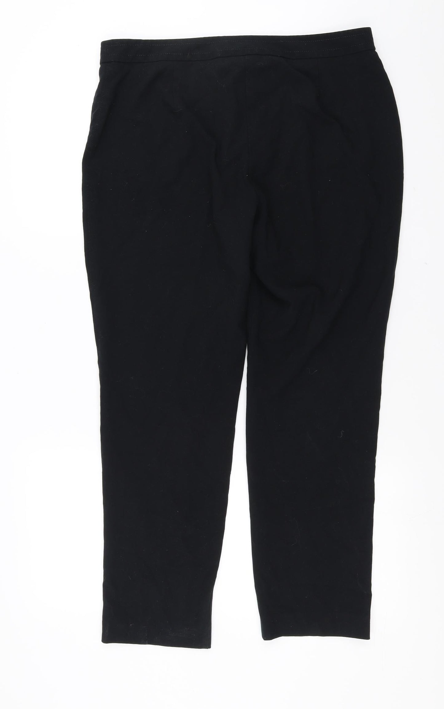 Marks and Spencer Womens Black   Trousers  Size 14 L27 in - short Leg