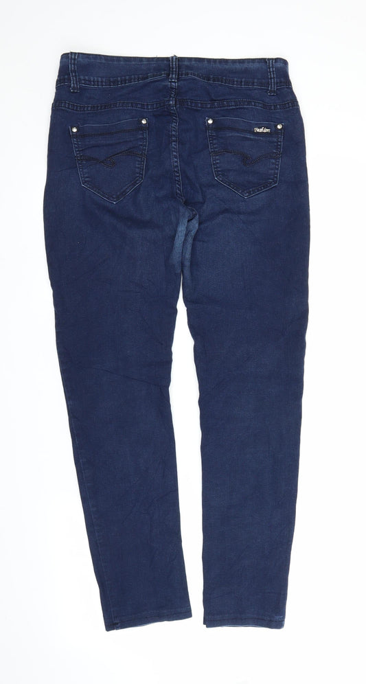 Slolo Womens Blue  Denim Jegging Jeans Size M L27 in